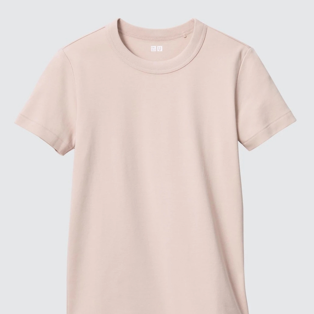 Uniqlo Light Pink Crew Neck T-Shirt M